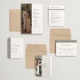 "Portrait" - Wedding Invitations in Platinum by Heather Schertzer - Invitation Suite