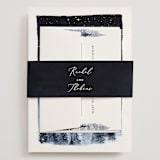 "Let it Snow" - Wedding Invitations in Celestial by Anastasia Makarova - Assembled with Belly Band