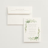 "Verdure" - Wedding Invitations in Garden by Leah Bisch - Invitation with Envelope