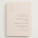 "Everlasting" - Wedding Invitations in Latte by Jennifer Postorino - Front