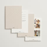"Everlasting" - Wedding Invitations in Latte by Jennifer Postorino - Back of Card Options