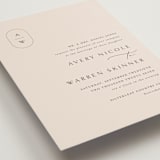 "Everlasting" - Wedding Invitations in Latte by Jennifer Postorino - Detail