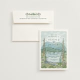 "Sierra" - Wedding Invitations in Spruce by Paper Sun Studio - Invitation with Envelope