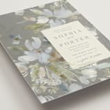 "Spring Dash" - Wedding Invitations in Pewter by Grace Kreinbrink - Detail
