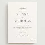 "More Than Words" - Wedding Invitations in Bridal White by Design Lotus - Front