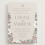 "Illuminated Storybook" - Wedding Invitations in Linen by Alethea and Ruth - Front