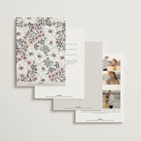 "Illuminated Storybook" - Wedding Invitations in Linen by Alethea and Ruth - Back of Card Options