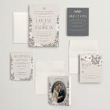 "Illuminated Storybook" - Wedding Invitations in Linen by Alethea and Ruth - Invitation Suite
