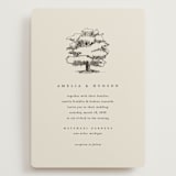 "White Oak" - Wedding Invitations in Dove by Amy Kross - Front
