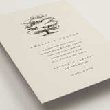 "White Oak" - Wedding Invitations in Dove by Amy Kross - Detail