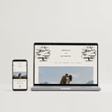 "White Oak" - Wedding Invitations in Dove by Amy Kross - FREE Wedding Website