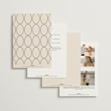 "Script and Monogram" - Wedding Invitations in Sand by Carolyn MacLaren - Back of Card Options