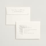 "Faded Palm" - Wedding Invitations in Mist by Lauren Chism - FREE Recipient Addressing