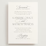 "Sacrament" - Wedding Invitations in Cloud by Heather Cairl - Front