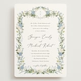 "Hydrangea Vine" - Wedding Invitations in Coastal by Susan Moyal - Front