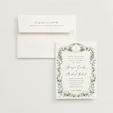 "Hydrangea Vine" - Wedding Invitations in Coastal by Susan Moyal - Invitation with Envelope