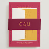 "Amor" - Wedding Invitations in Caliente by Owl and Toad - Assembled with Belly Band