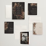 "Fall Garden Bouquet" - Wedding Invitations in Rust by Grace Kreinbrink - Invitation Suite