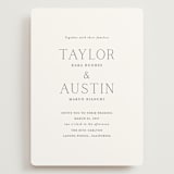 "In Love" - Wedding Invitations in Cotton by Vanessa Doyle - Front