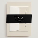 "In Love" - Wedding Invitations in Linen by Vanessa Doyle - Assembled with Belly Band