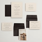 "In Love" - Wedding Invitations in Linen by Vanessa Doyle - Invitation Suite