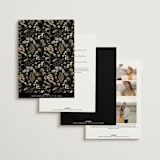 "Peonies & Sage" - Wedding Invitations in Fawn by Susan Moyal - Back of Card Options
