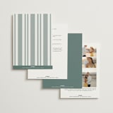 "Fresh Sage" - Wedding Invitations in Olive by Christie Kelly - Back of Card Options
