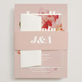 "July Garden" - Wedding Invitations in Petal by Olivia Kanaley Inman - Assembled with Belly Band
