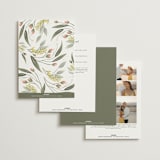 "Peony Wreath" - Wedding Invitations in Peach by Joanna Griffin - Back of Card Options