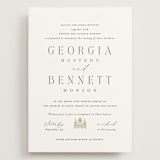 "City Center" - Wedding Invitations in Cotton by Erin L. Wilson - Front