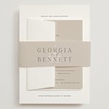 "City Center" - Wedding Invitations in Cotton by Erin L. Wilson - Assembled with Belly Band