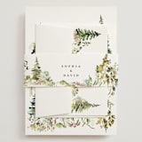 "Great Outdoors" - Wedding Invitations in Forest by Petra Kern - Assembled with Belly Band