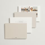 "Happy in Love" - Wedding Invitations in Cream by Inkblot Design - Back of Card Options