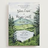"Into the Woods" - Wedding Invitations in Forest by Elly - Front