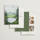 "Into the Woods" - Wedding Invitations in Forest by Elly - Back of Card Options
