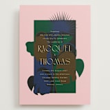 "modern tropics" - Wedding Invitations in Blush by Baumbirdy - Front