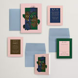 "modern tropics" - Wedding Invitations in Blush by Baumbirdy - Invitation Suite