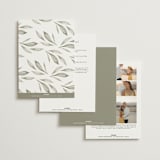 "Whispered Leaves" - Wedding Invitations in Leaf by Kristie Kern - Back of Card Options
