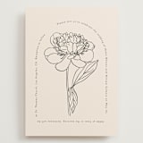 "Belle Rose" - Wedding Invitations in Buttercream by Claudia Orengo - Front
