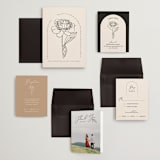 "Belle Rose" - Wedding Invitations in Buttercream by Claudia Orengo - Invitation Suite