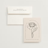 "Belle Rose" - Wedding Invitations in Buttercream by Claudia Orengo - Invitation with Envelope
