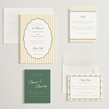 "Curved Frame" - Wedding Invitations in Citrine by Emily Betts - Invitation Suite