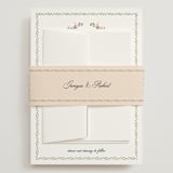 "Monogramed" - Wedding Invitations in Blush by Susan Moyal - Assembled with Belly Band