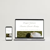 "Court" - Wedding Invitations in Leaf by Kate Ahn - FREE Wedding Website