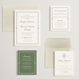 "Court" - Wedding Invitations in Leaf by Kate Ahn - Invitation Suite