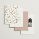 "spring draped garland" - Wedding Invitations in Dusty Rose by Phrosné Barwood - Back of Card Options