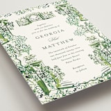 "gates and pillars" - Wedding Invitations in Sap by Becky Nimoy - Detail