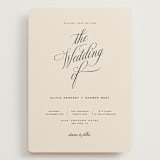 "Modern Romance" - Wedding Invitations in Almond by Eric Clegg - Front