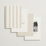 "Modern Romance" - Wedding Invitations in Almond by Eric Clegg - Back of Card Options