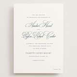 "Hilton" - Wedding Invitations in Ocean by Kelly Schmidt - Front